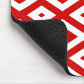 ダイヤ赤と白ン マウスパッド (コーナー)