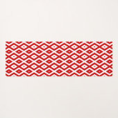 ダイヤ赤と白ン ヨガマット (裏面(横))