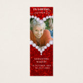 ダイヤ赤グリッター記念歌葬式しおり (正面)