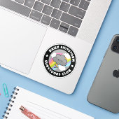 ダイリースターシャワーを生き抜く倶楽部 面白いストームクラウド シール (ノートパソコンとiPhone)