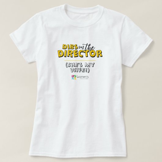 ダイレクタの黄色いディスク Tシャツ (デザイン正面)