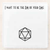 ダイレクトメッセージのダンジョンマスター ガラスコースター (正面)