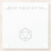 ダイレクトメッセージのダンジョンマスター ガラスコースター (裏面)