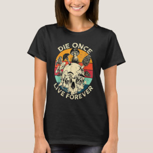 ダイワンスライブフォーエバーマッシュルームスカルヴィンテージMycol Tシャツ