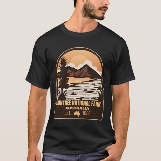 ダインツリーオ�ーストラリアの果てしない地平線 Tシャツ (正面)
