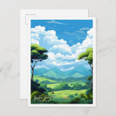 ダイントリーレインフォレストオーストラリアヴィンテージイラストレーション ポストカード (正面/裏面)