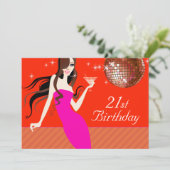 ダイヴァリティーカクテル21歳誕生日パーティー 招待状 (スタンド正面)