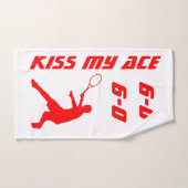 ダイ懸命ファン&プレーヤー用のテニス好きのハンドタオル ハンドタオル (ハンドタオル)