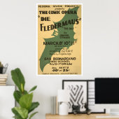 ダイFledermaus Strauss 1938 WPA ポスター (ホームオフィス)