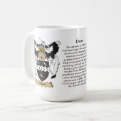 ダウは、起源、意味および頂上示します コーヒーマグカップ (正面左)