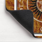 ダウジングのPentangleの五芒星の占い板 マウスパッド (コーナー)