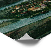 ダウソン、アラスカユーコン地域タウンビュー ポスター (角)