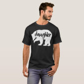 ダウター ベア - 面白い家族のクールな動物 Tシャツ (正面フル)