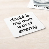 ダウト紙コースター スクエアペーパーコースター (アングル)