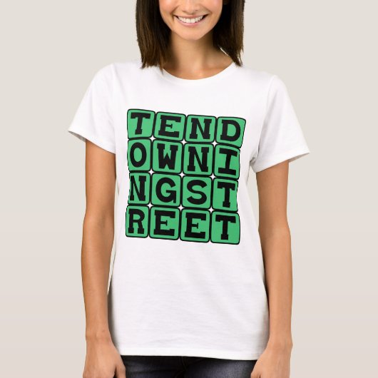 ダウニング街10番地 首相官邸 Tシャツ (正面)