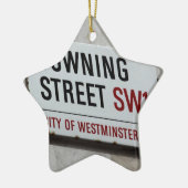 ダウニング通り標識 セラミックオーナメント (左)