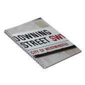 ダウニング通り標識 ノートブック (右側)