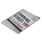 ダウニング通り標識 ノートブック (左側)