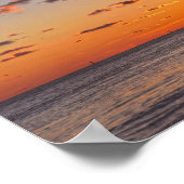 ダウフィンアイランドサンセットアラバマ ポスター (角)