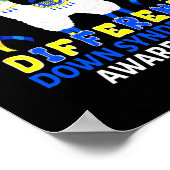 ダウンおもしろいシンドロ違うーム認識度 ポスター (角)