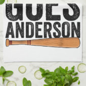 ダウンはアンダーソン野球おもしろいギフト・アンダーソン キッチンタオル (折り畳み)