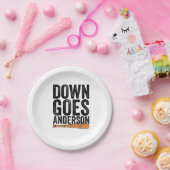 ダウンはアンダーソン野球おもしろいギフト・アンダーソン ペーパープレート (パーティー)