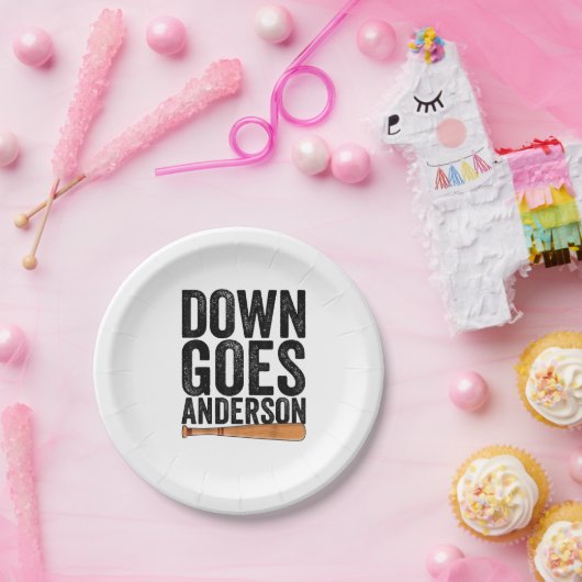 ダウンはアンダーソン野球おもしろいギフト・アンダーソン ペーパープレート (パーティー)