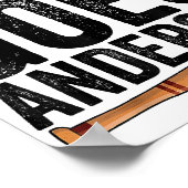 ダウンはアンダーソン野球おもしろいギフト・アンダーソン ポスター (角)