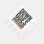 ダウンはアンダーソン野球おもしろいギフト・アンダーソン 縁ありランチョンナプキン (角)