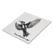 ダウンウードペッカーが逃げ出した タイル (側面)