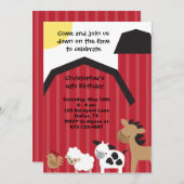 ダウンオンザファーム招待状 招待状 (正面/裏面)