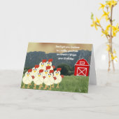ダウンオンザファーム誕生日カード カード (黄色い花)