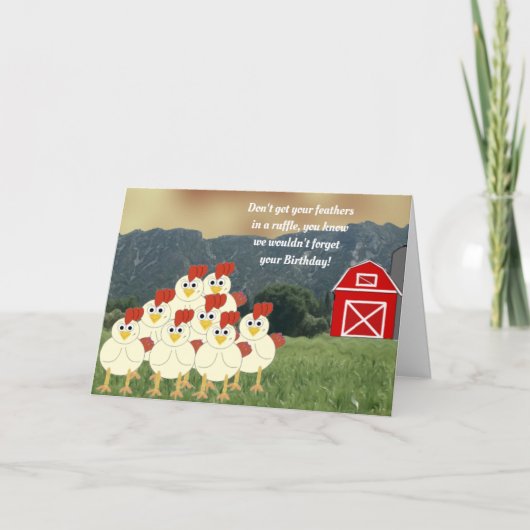ダウンオンザファーム誕生日カード カード (正面)