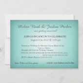 ダウンザアールアクアルーシットグリーンビーチ結婚式 招待状 (裏面)