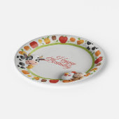 ダウンザファーム誕生日パーティー紙プレート – かわいい ペーパープレート (アングル)