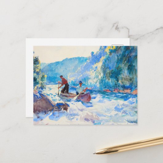 ダウンザラピッドズバイフランクウェストンベンソン ポストカード (正面/裏面インサイチュ)