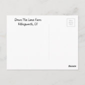 ダウンザレーンファーム ポストカード (裏面)