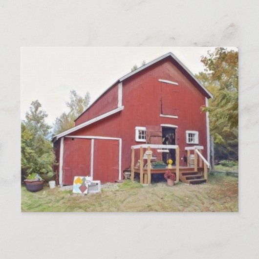 ダウンザレーンファーム ポストカード (正面)