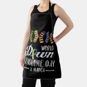 ダウンシンドロームデー認識度ソックス21 3月 エプロン (インサイチュ)