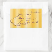 ダウンタイム 長方形シール (バッグ)