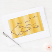 ダウンタイム 長方形シール (封筒)