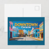 ダウンタウンのキュラソー シーズンポストカード (正面/裏面)