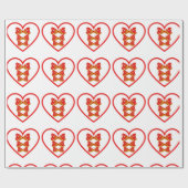 ダウンタウンのコケットの女の子 ラッピングペーパー (フラット)