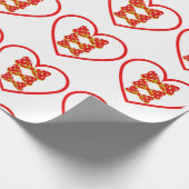 ダウンタウンのコケットの女の子 ラッピングペーパー (角)