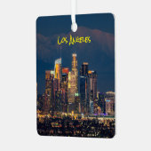 ダウンタウンのロサンゼルス、サンガブリエルMtsと メタルオーナメント (正面左)