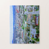 ダウンタウンアシェヴィルエアリアルビュー ジグソーパズル (縦)