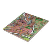 ダウンタウンアトランタジョージアCartoonマップ タイル (側面)