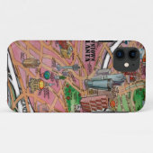 ダウンタウンアトランタジョージアCartoonマップ Case-Mate iPhoneケース (裏面(横))