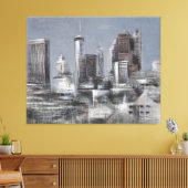 ダウンタウンアトランタ，ジョージア – Canvas Print キャンバスプリント (インサイチュ (リビング))