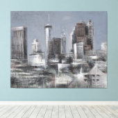 ダウンタウンアトランタ，ジョージア – Canvas Print キャンバスプリント (インサイチュ (ウッドフロア))